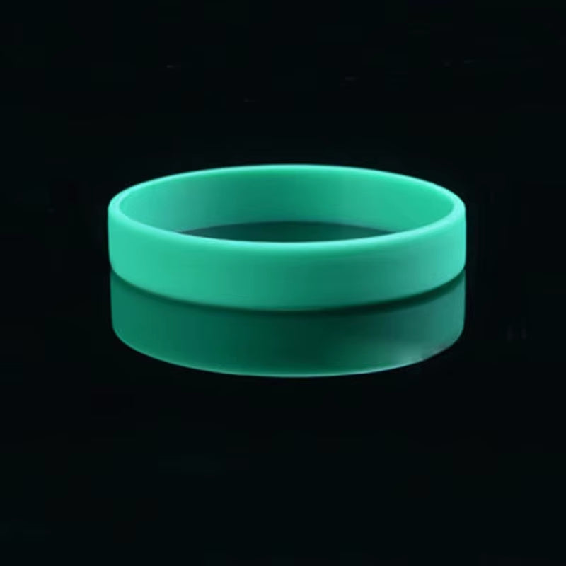 Wholesale 12Colors 1Pc Women Men Silicone Rubber Wristband Flexible Wrist Band Cuff Bracelet Sports Jogger Running Casual Bangle