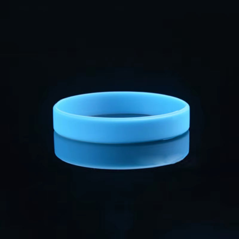 Wholesale 12Colors 1Pc Women Men Silicone Rubber Wristband Flexible Wrist Band Cuff Bracelet Sports Jogger Running Casual Bangle