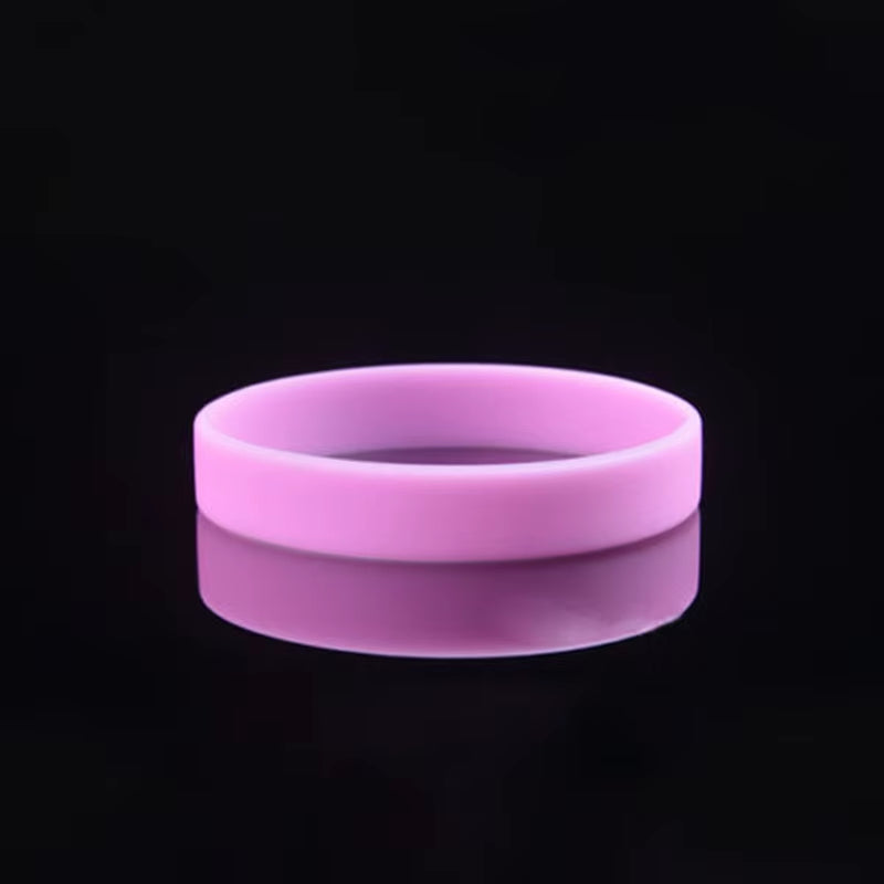 Wholesale 12Colors 1Pc Women Men Silicone Rubber Wristband Flexible Wrist Band Cuff Bracelet Sports Jogger Running Casual Bangle